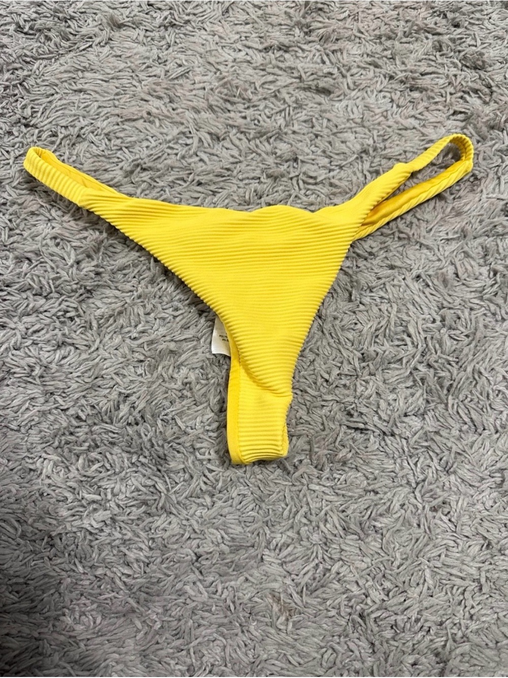 Billabong Yellow Ribbed Bikini Bottom